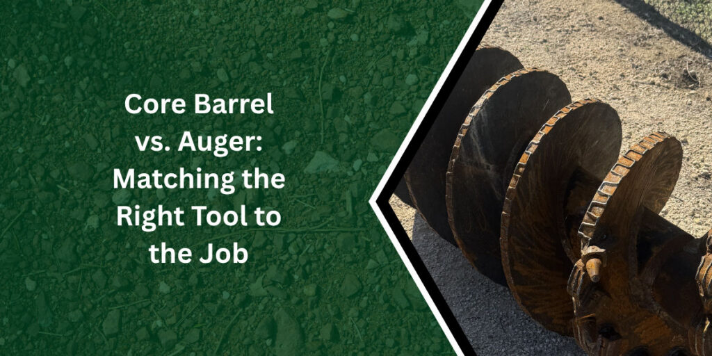 Core Barrel vs. Auger: Matching the Right Tool to the Job
