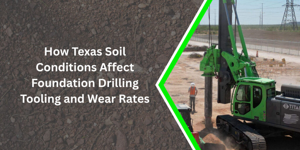 How Texas Soil Conditions Affect Foundation Drilling Tooling and Wear Rates