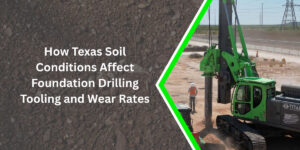How Texas Soil Conditions Affect Foundation Drilling Tooling and Wear Rates